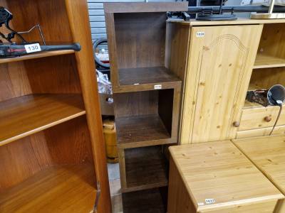 WALNUT EFFECT BOOKCASE