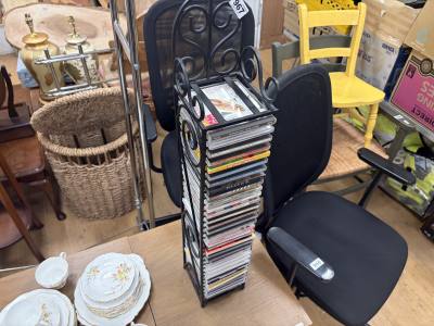 CD RACK + CD'S