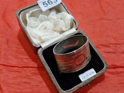 BOXED SILVER NAPKIN RING (53.2 GRAMS)