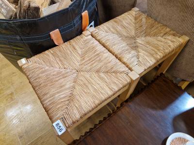 PAIR OF STOOLS