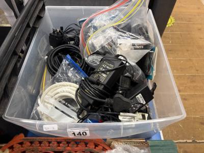 BOX OF LEADS ETC