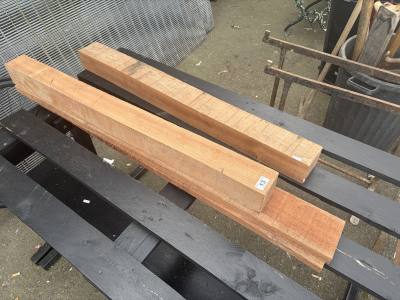 4 X PIECES OF DARK WOOD