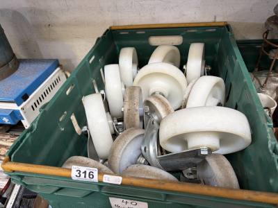 BOX OF CASTERS