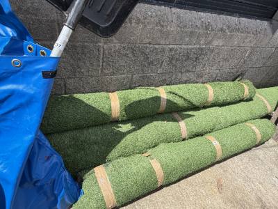 3 X ROLLS OF ARTIFICIAL GRASS