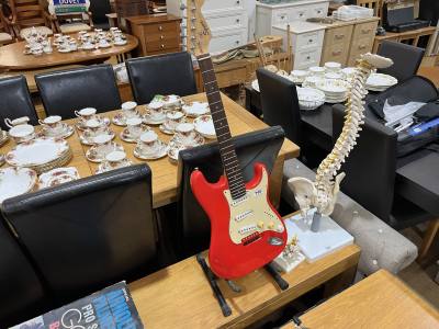 SQUIRE ELECTRIC GUITAR + STAND