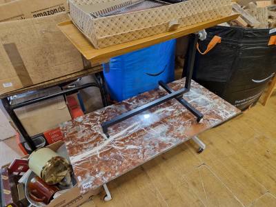 MARBLE TOP COFFEE TABLE
