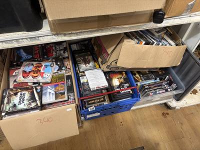 4 X BOXES OF DVDS