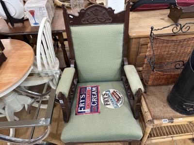 EDWARDIAN ARM CHAIR