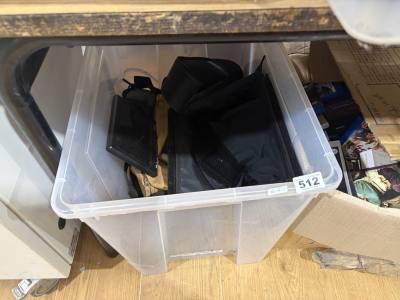 BOX OF CAMERA ACCESSORIES