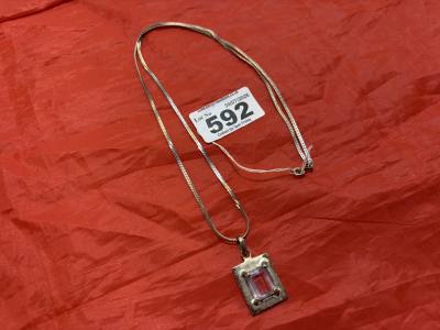SILVER CHAIN + PENDANT