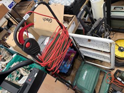 QUALCAST MOWER + LADDERS