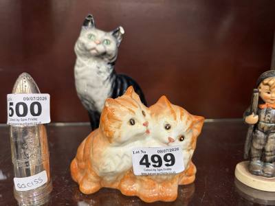 2 X BESWICK CATS (DAMAGED)