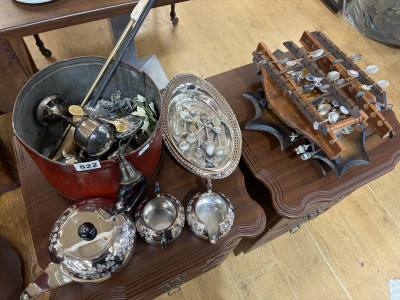 SOUVENIR SPOONS + SILVER PLATE