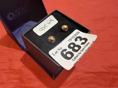 PAIR OF 9CT GOLD STUDS