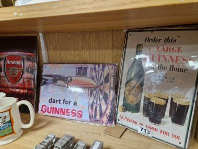3 X TIN SIGNS