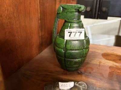 CAST GRENADE MONEY BOX
