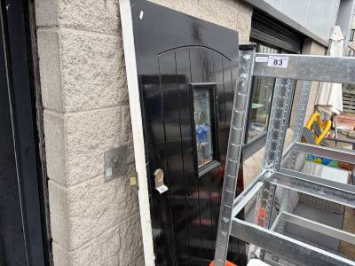STAINED GLASS WINDOWED FRONT DOOR (NO KEY)