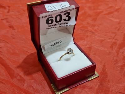 9CT RING + CZ