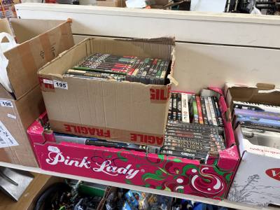 2 X BOXES OF DVDS