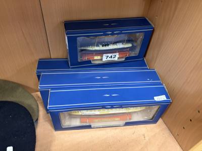 4 X MODEL BOATS