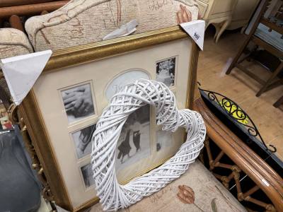 PICTURE FRAME + HEART WALL HANGING