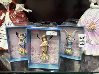 3 X ROYAL DOULTON FAIRIES