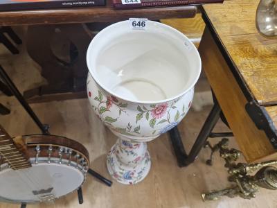 JARDINIERE + POT STAND 