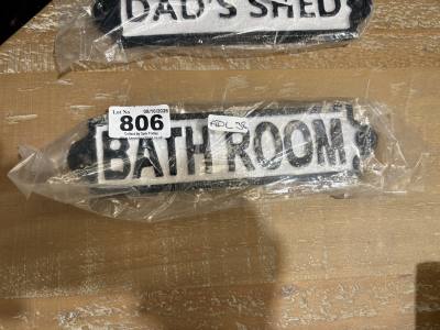 BATHROOM SIGN