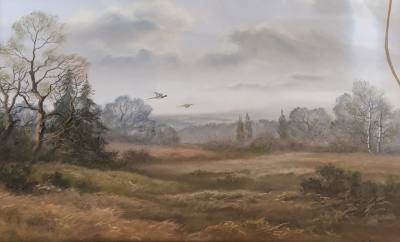 WENDY REEVES (35X52) ACRYLIC UNDER GLASS "BREAKING COVER"