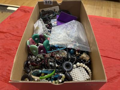 LARGE BOX OF DRESS JEWELLERY