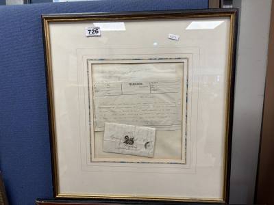 FRAMED FRENCH LETTER