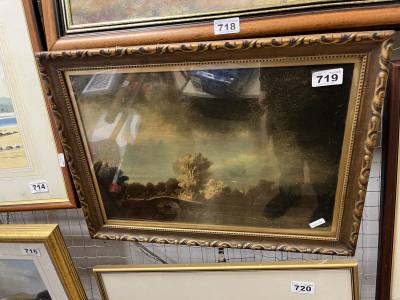 VICTORIAN OIL UNDER GLASS