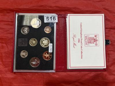 UK 1986 PROOF COIN COLLECTION ROYAL MINT