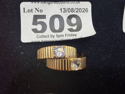 2 X SILVER DRESS RINGS
