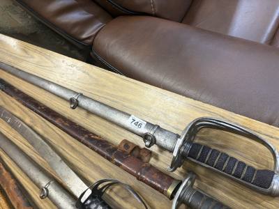 1827 PATTERN PIPE BACK RIFLE OFFICERS SWORD 
