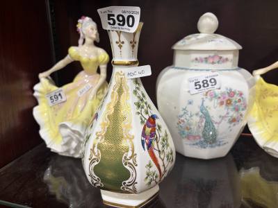 ROYAL WORCESTER "PHEASANT" VASE