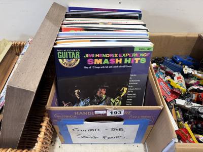 BOX OF GUITAR SONG BOOKS