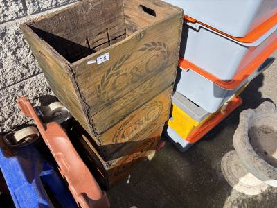 3 X C&C STORAGE CRATES