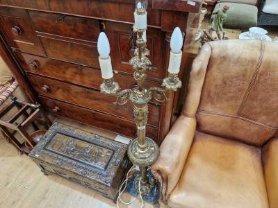 BRASS STANDARD LAMP