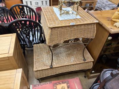 2 X WICKER COFFEE TABLES