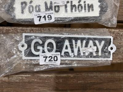 GO AWAY SIGN