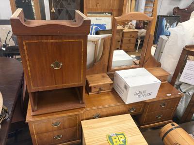 DRESSING TABLE + BEDSIDE + STOOL