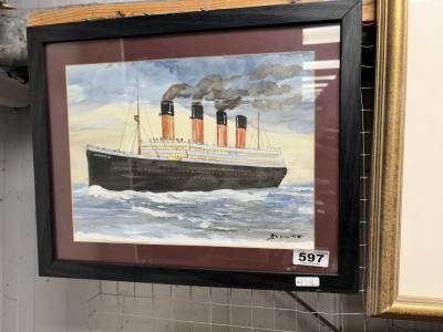 R. BROWNE WATERCOLOUR