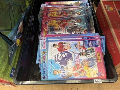 BOX OF PREMIER LEAGUE STICKER ALBUMS