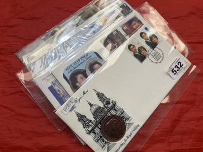 LOT OF COMMEMORATIVE COINS/ COVERS