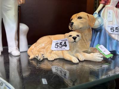 ROYAL DOULTON DOG + PUP