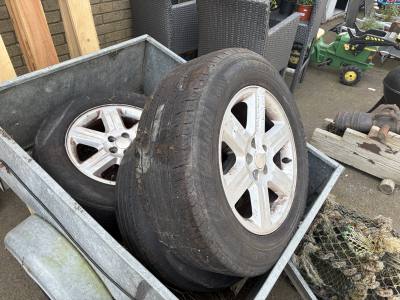3 X LAND ROVER ALLOY WHEELS