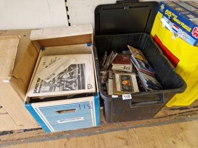 BOX OF RECORDS + CASSETTES