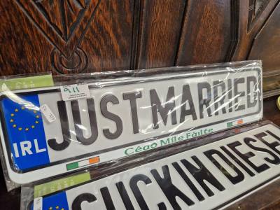 NOVELTY NUMBER PLATE
