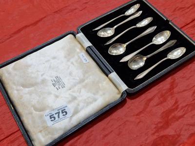 SET OF 6 SILVER TEA SPOONS (95 GRAMS)